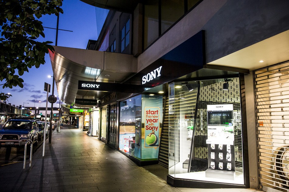 Shop Front Signage - Sony Store Auckland